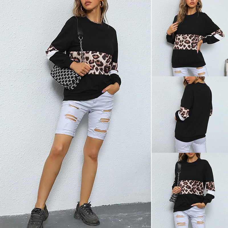 Black Leopard Sweatshirt