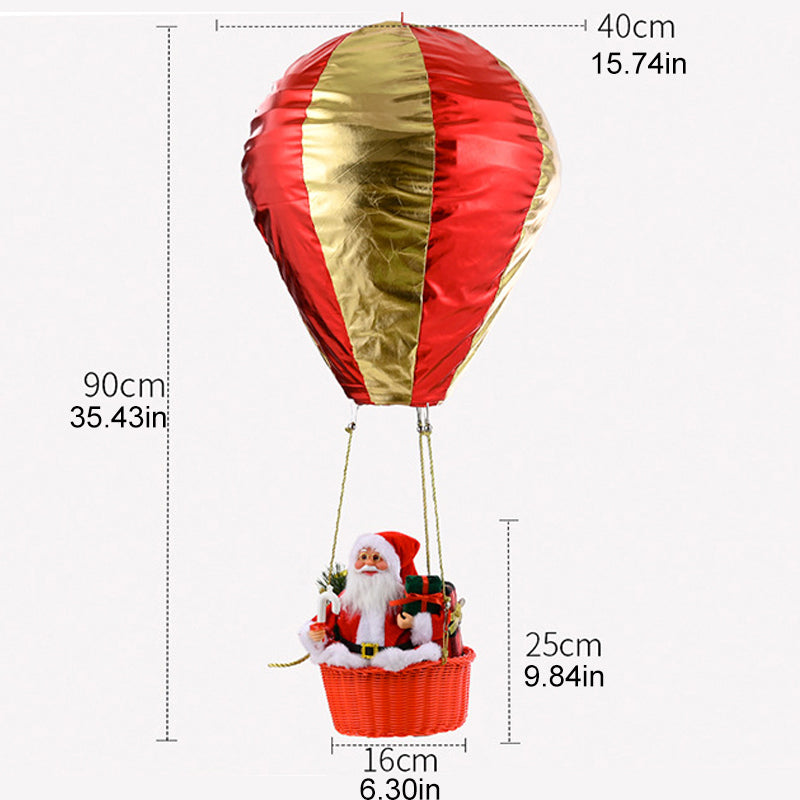 Santa Claus Hot Air Balloon Christmas Tree  Decoration