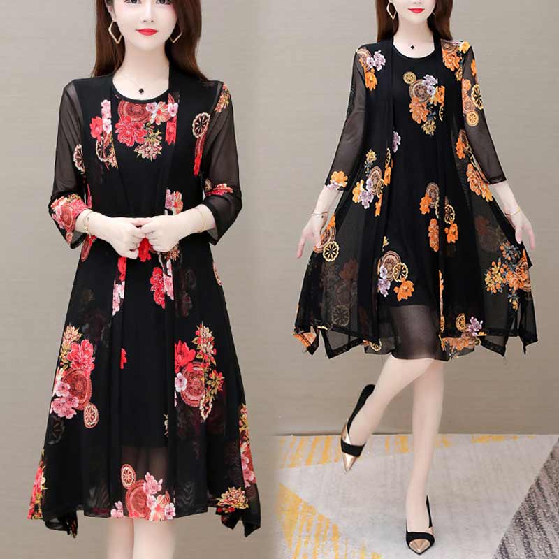 Womens Floral Print Dress