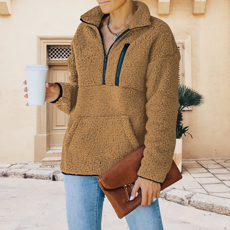 Khaki Sherpa Jacket