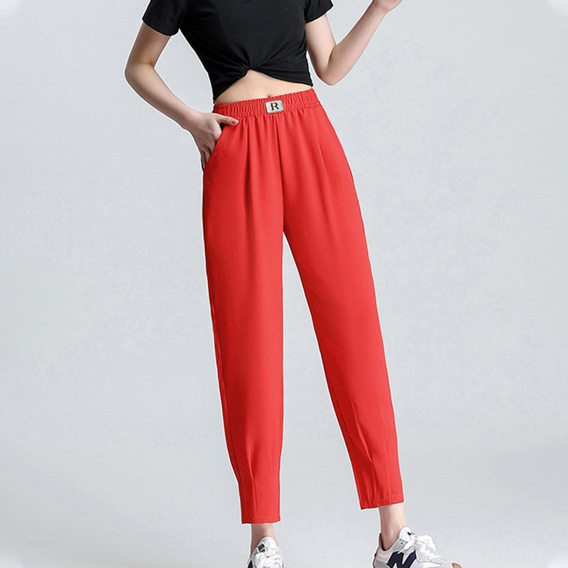 Cool Ice Silk Harem Pants for Women