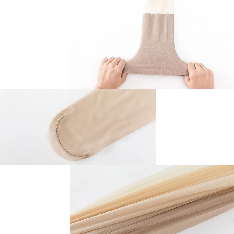 Anti-hook Silk Ultra-thin Stockings With Knee Pads