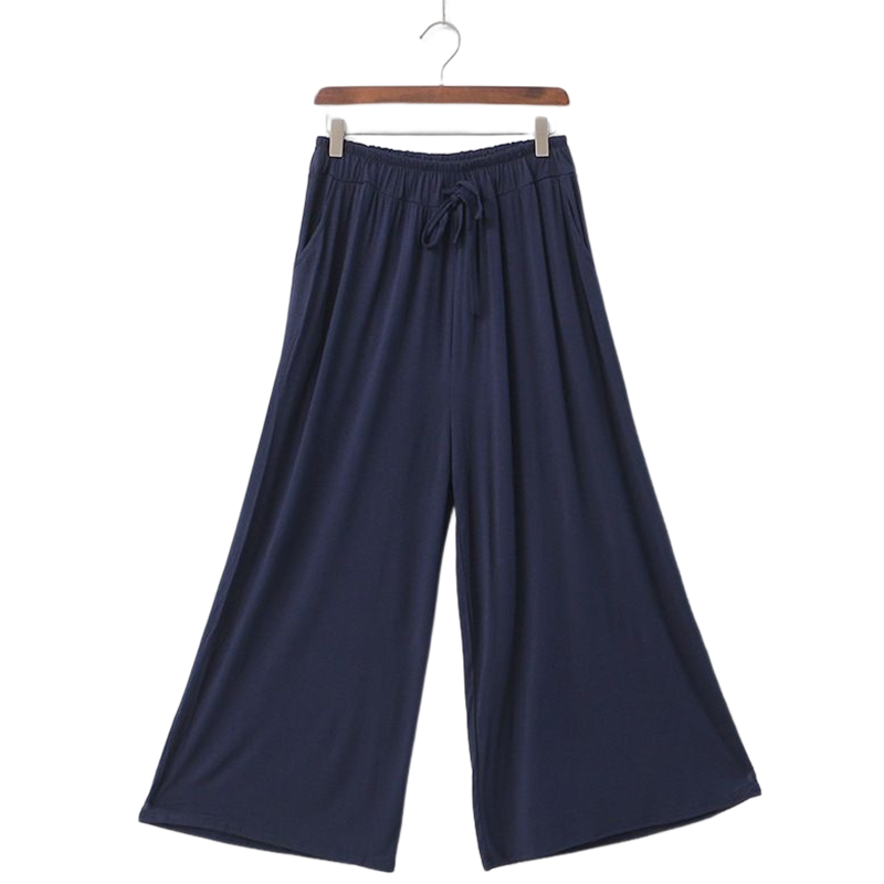 Modal Cotton Wide Leg Pants