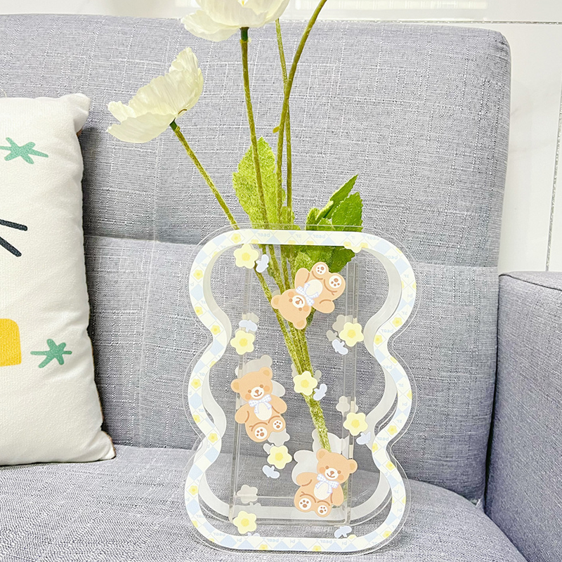 Living Room Creative Flower Arrangement Acrylic Vase