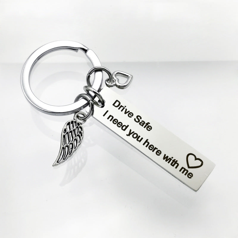 Angel Wings Key Tag
