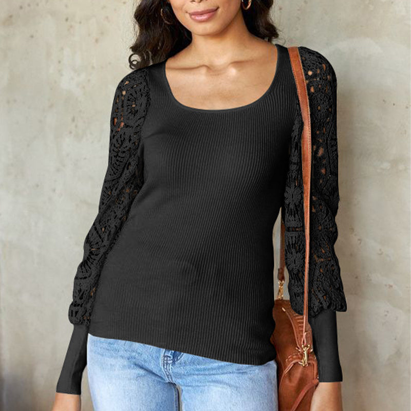 Lace Long Sleeve T-Shirt