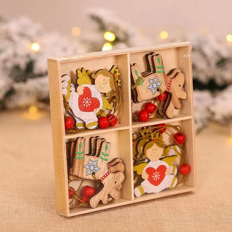 Christmas Wooden Ornament (12 pcs)