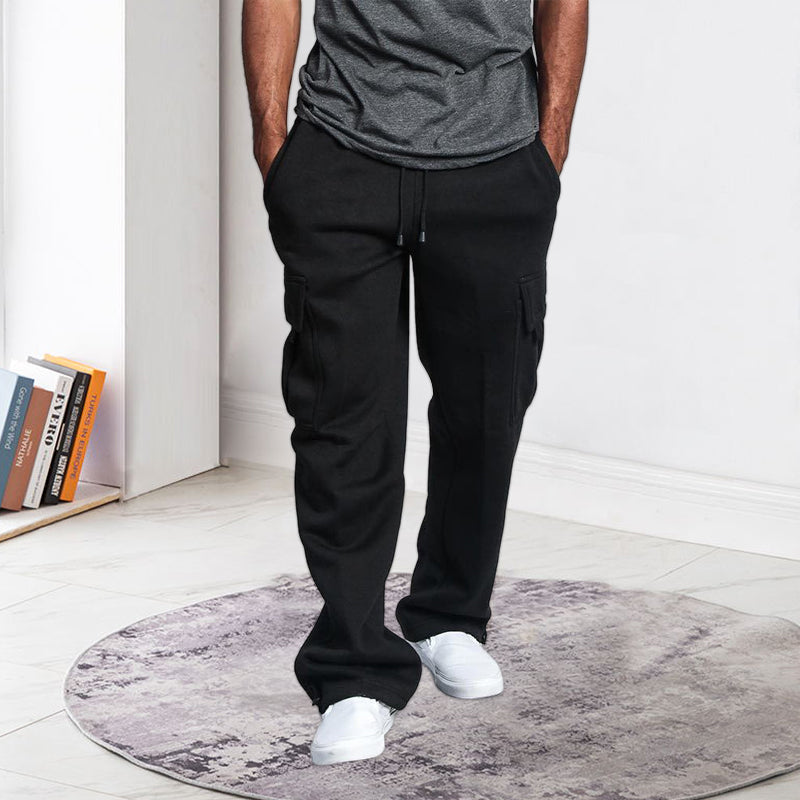 Men's Straight Cargo Pants Trousers