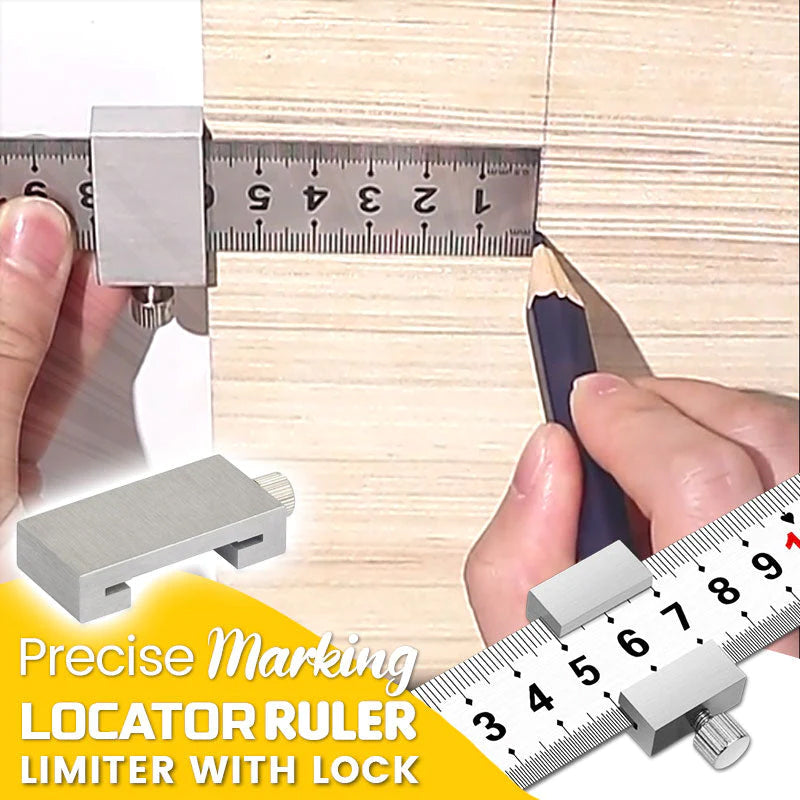Precise Marking Locator Ruler Limiter with Lock