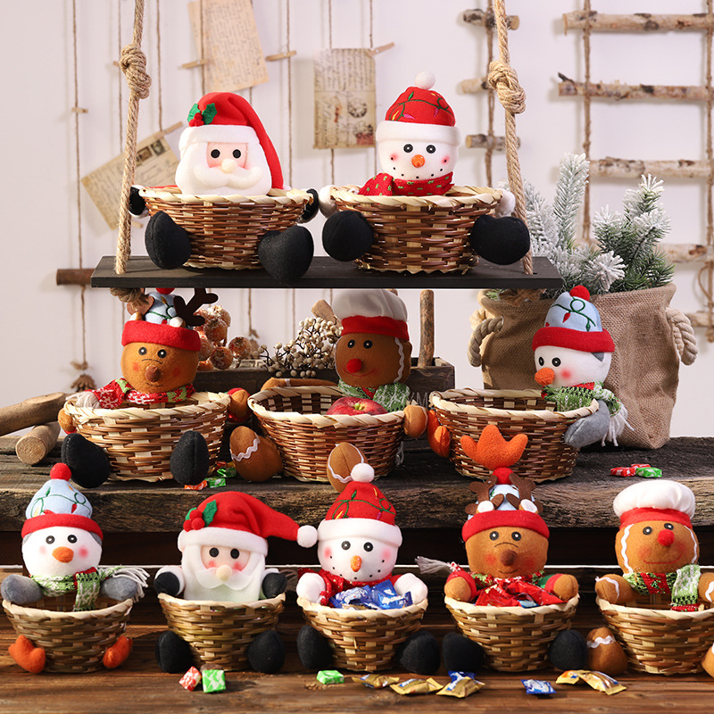 Christmas Candy Braided Basket