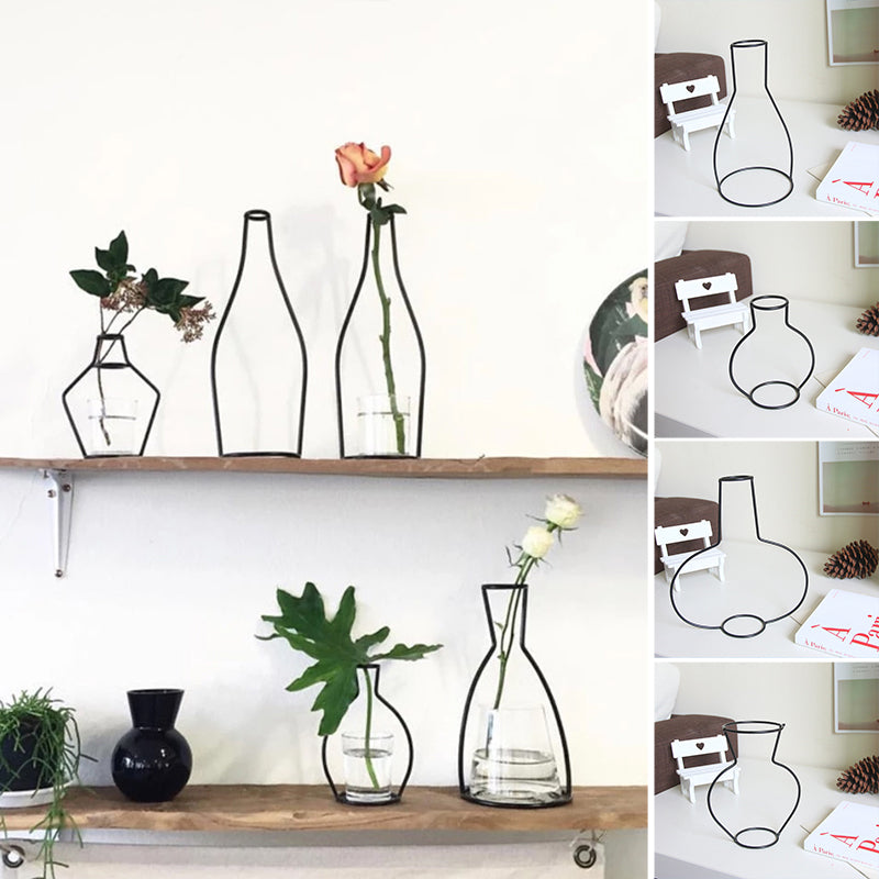 Retro Iron Flower Vases