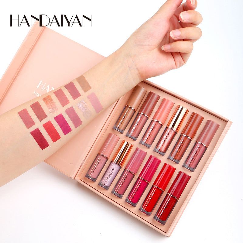 12 Color Liquid Lipstick Set