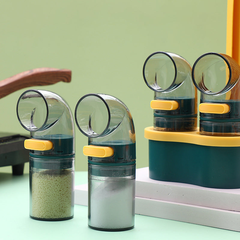 Arc press quantitative salt bottle