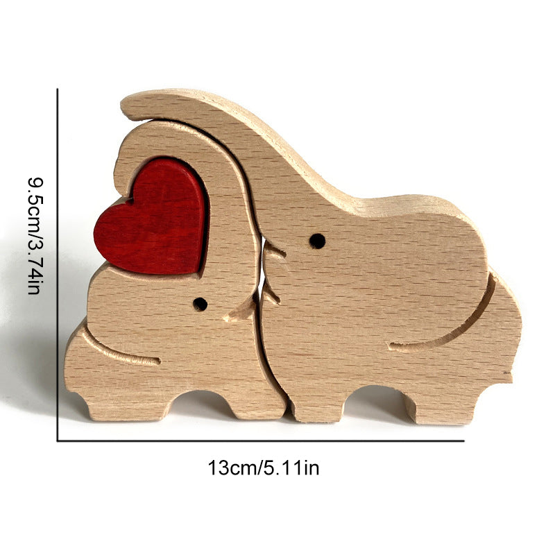 Mother's Day Animal Wooden Ornament