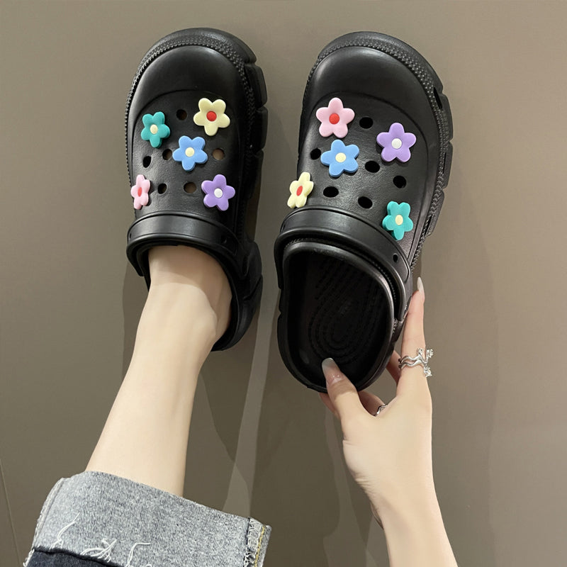 Women Platform Clogs Chunky Wedges Sandals