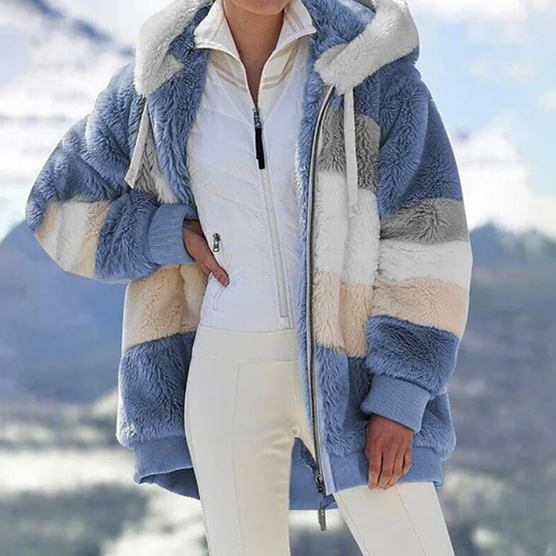 Plush Cropped Fashion Jacket