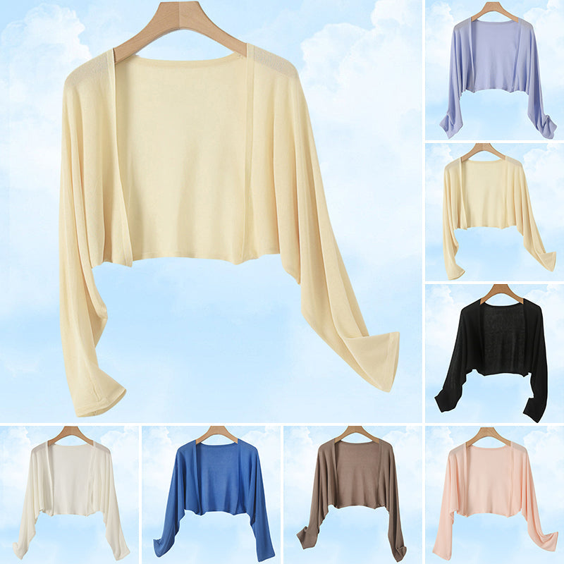 Summer Linen Buttonless Cardigan