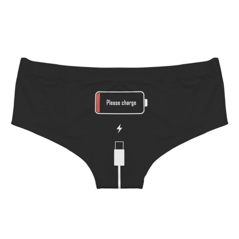 “Please Charge” Funny Print Briefs