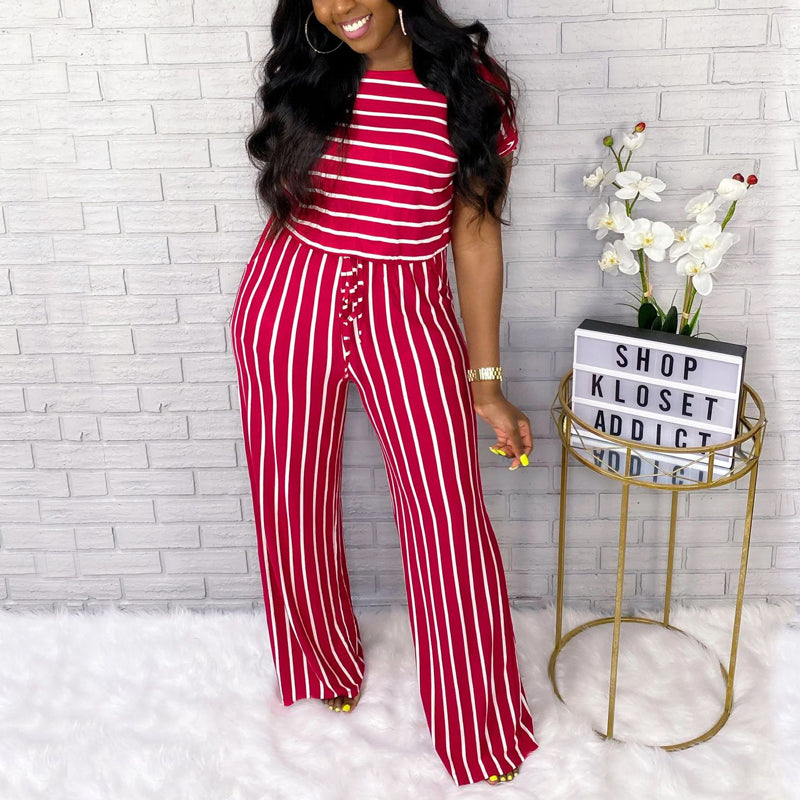 Striped Jumpsuit