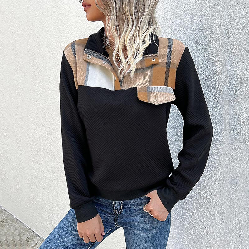 Retro Patchwork Pullover