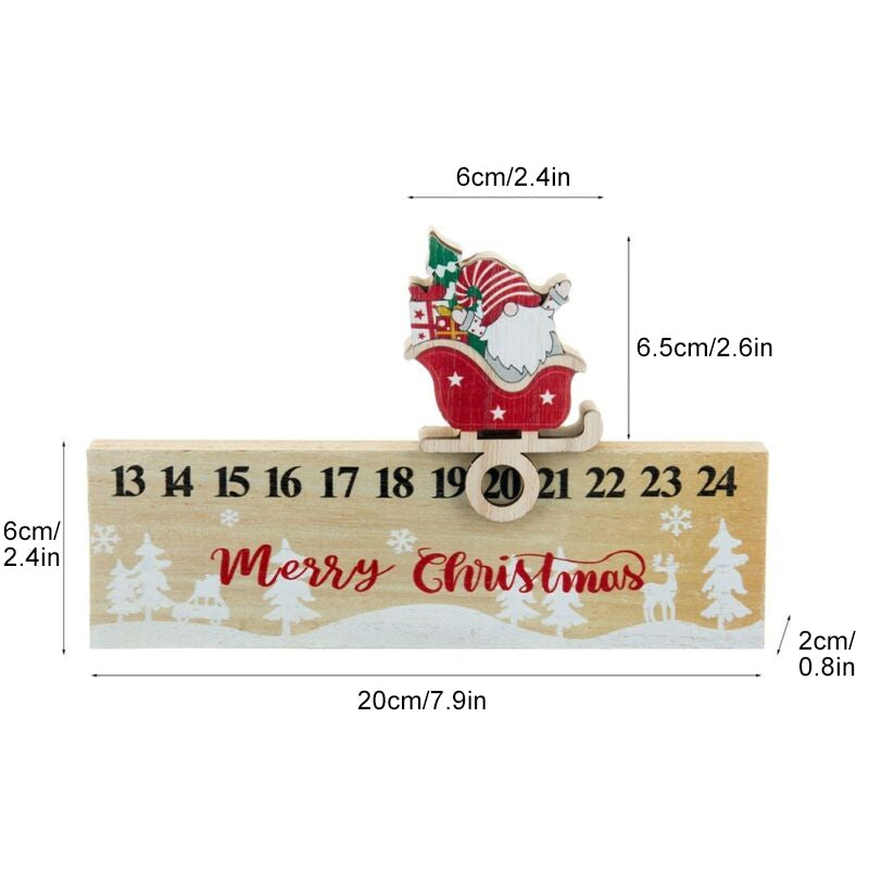 Wooden Mobile Calendar Ornament