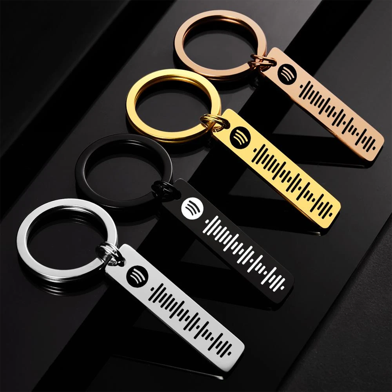 Personalized Music Keychain