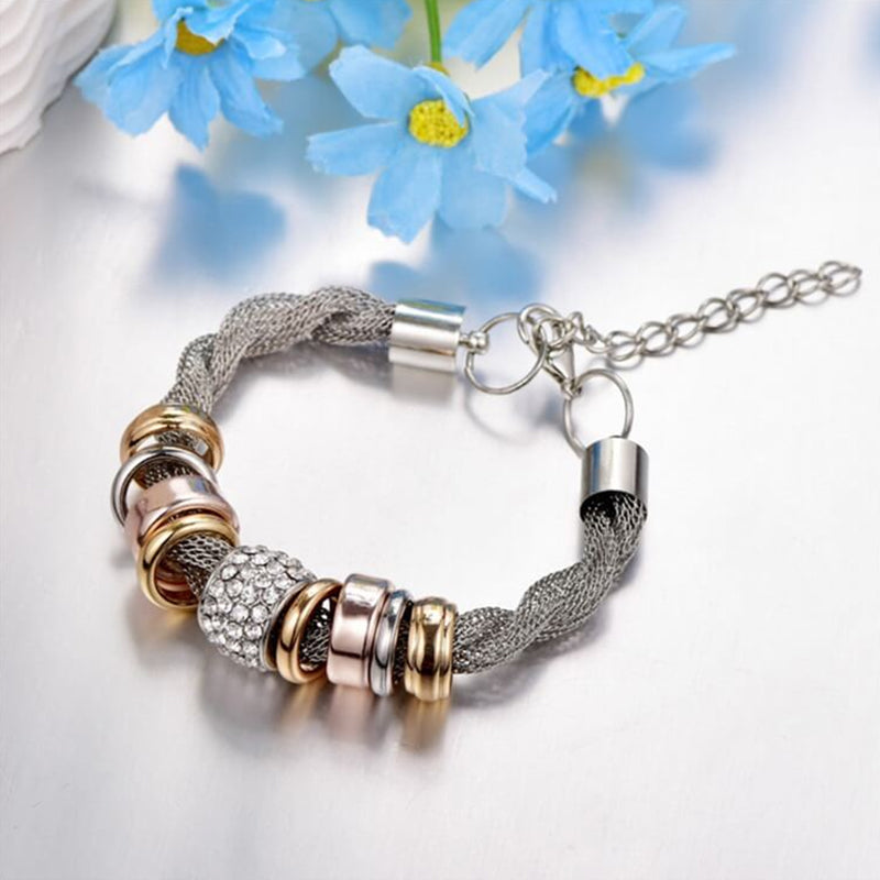 Entwined Ring Accent Bracelet