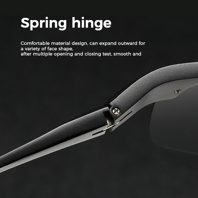 Men's Photochromic Sunglasses with Anti-glare Polarized Lens