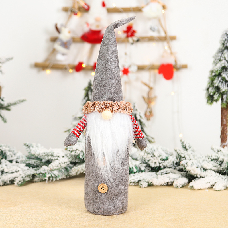 Christmas Wine Bottle Lid Bag