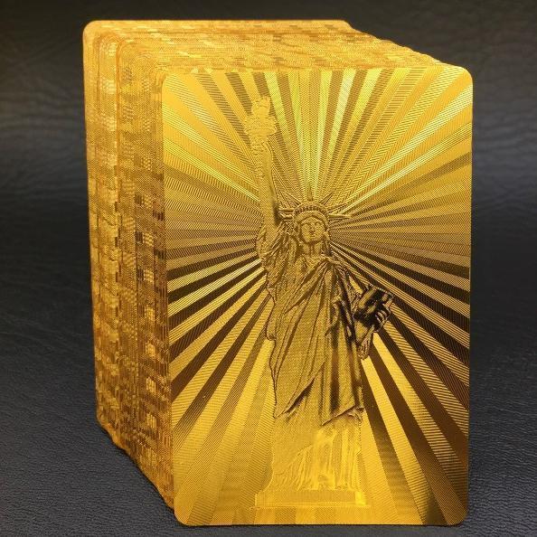 Luxury 24K Gold Foil Poker Playing Cards