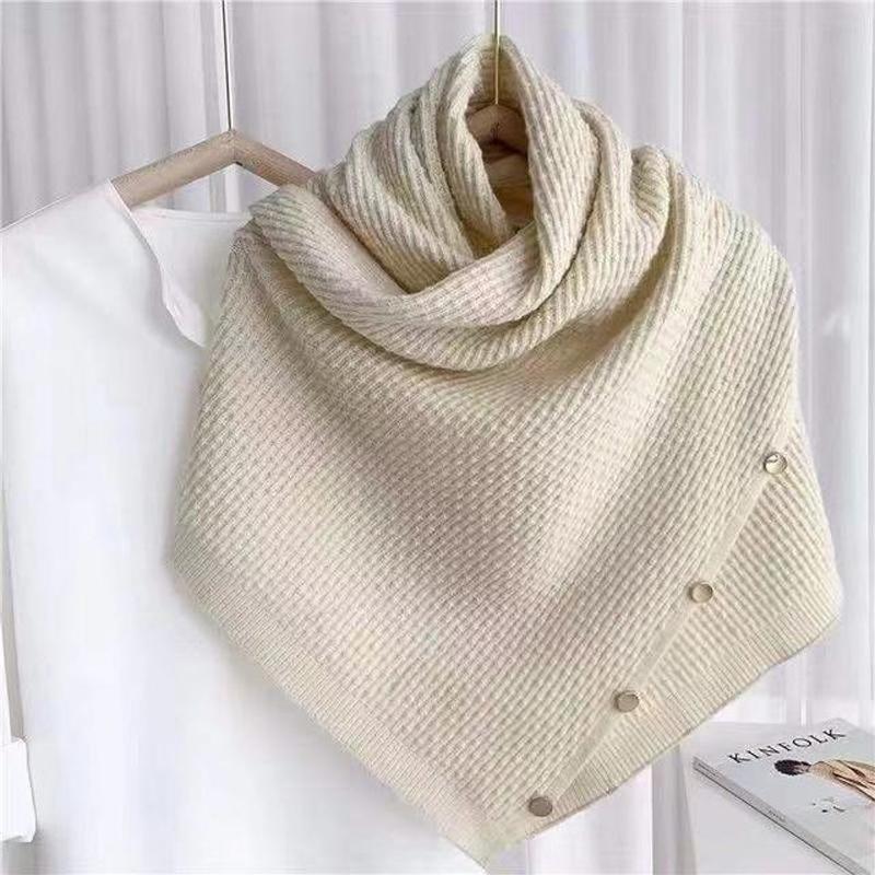Ladies Knitted Bib Shawl