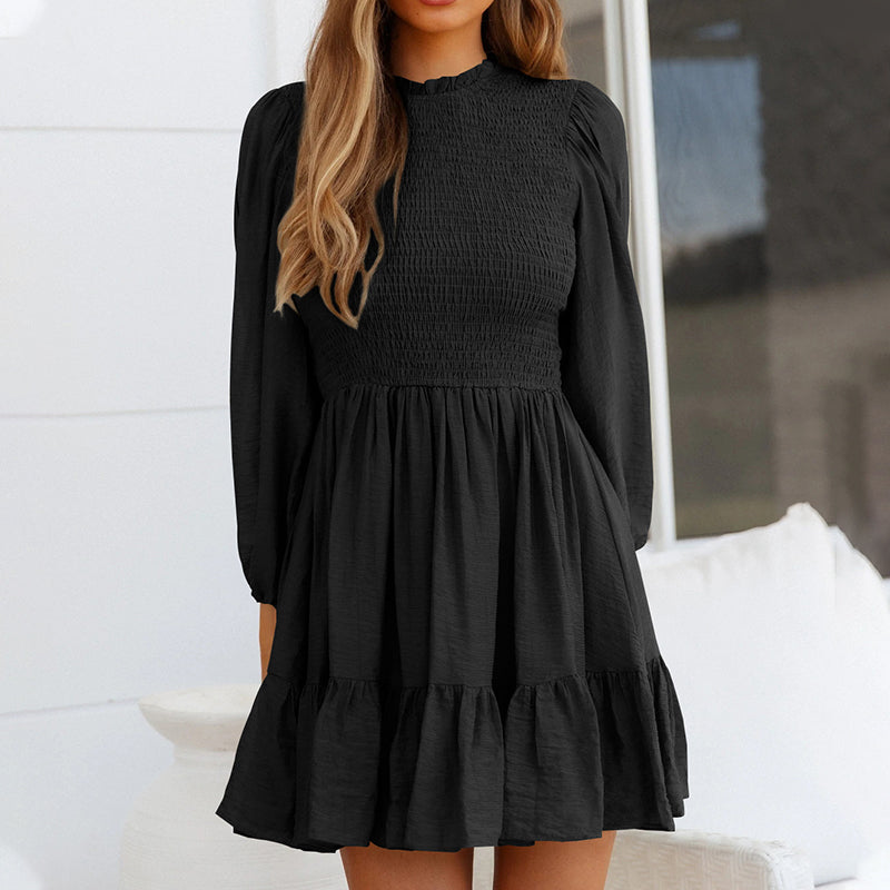 Long Sleeve Ruffle Dress