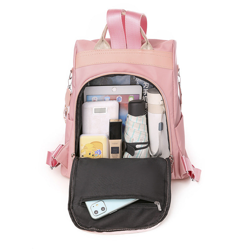 Embroidered Anti-theft Backpack