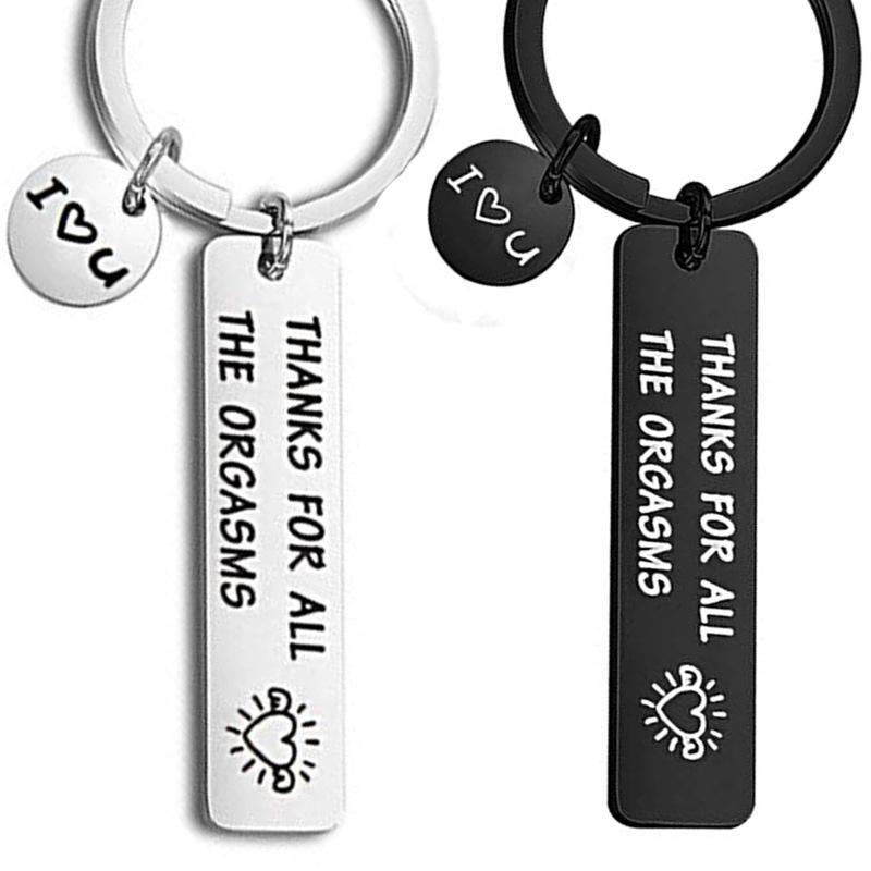 For love - Thank you for all the orgasm couple key rings