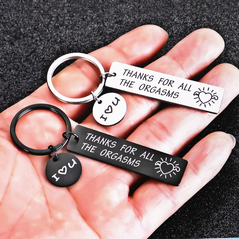 For love - Thank you for all the orgasm couple key rings