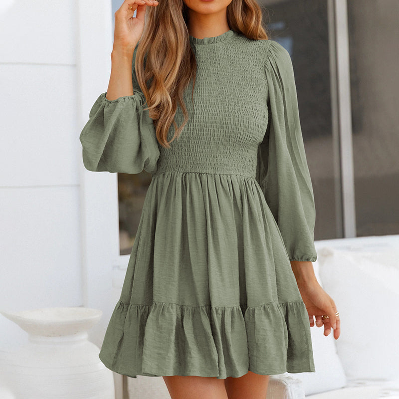 Long Sleeve Ruffle Dress