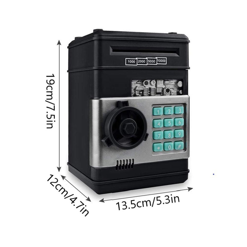 Mini Piggy Bank for Cash & Coins Savings