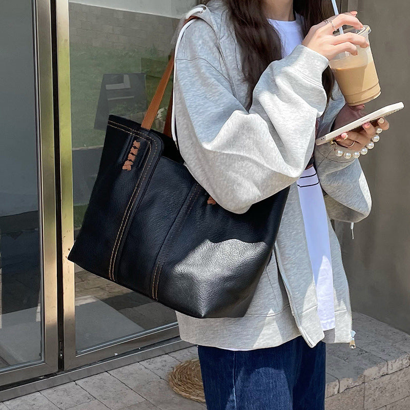Quality Leather Simple and Versatile Shoulder Bag