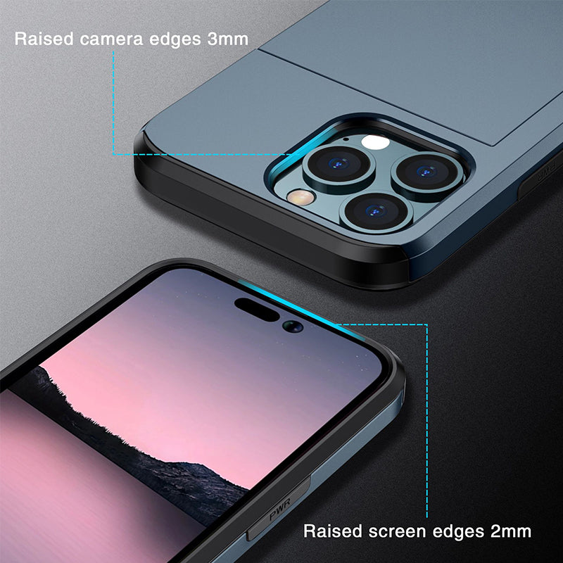 2-in-1 Mobile Phone Case with Card Sliding Cover