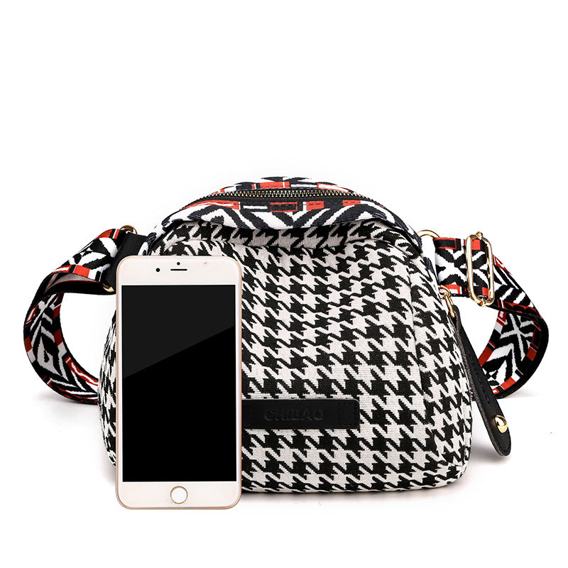 Houndstooth Small Bag