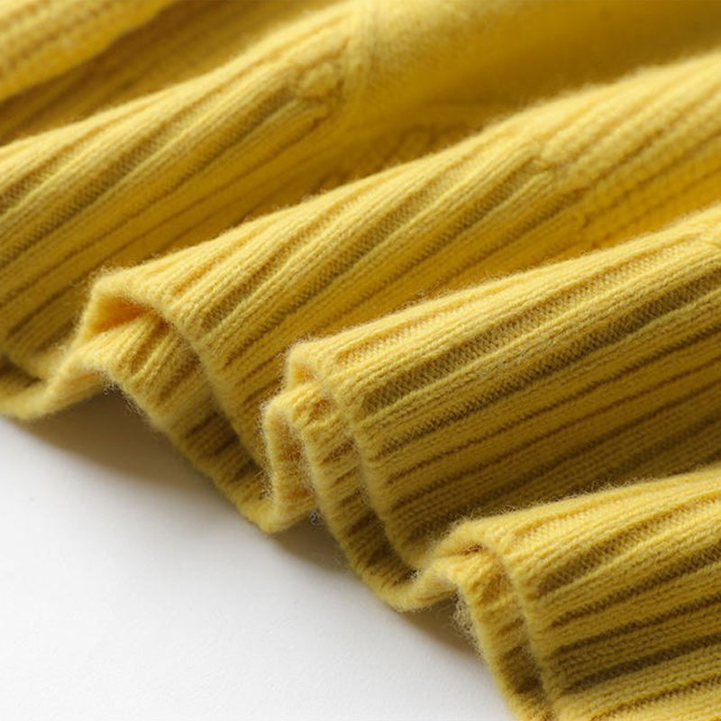 Turtleneck Cashmere Loose Cardigan