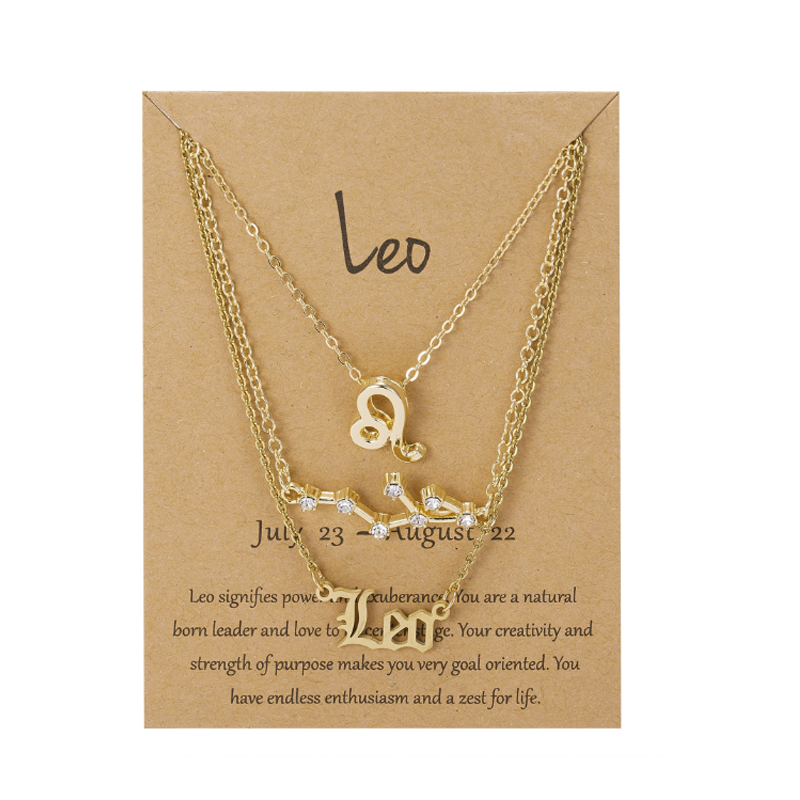 Constellation Necklace Three Piece Set