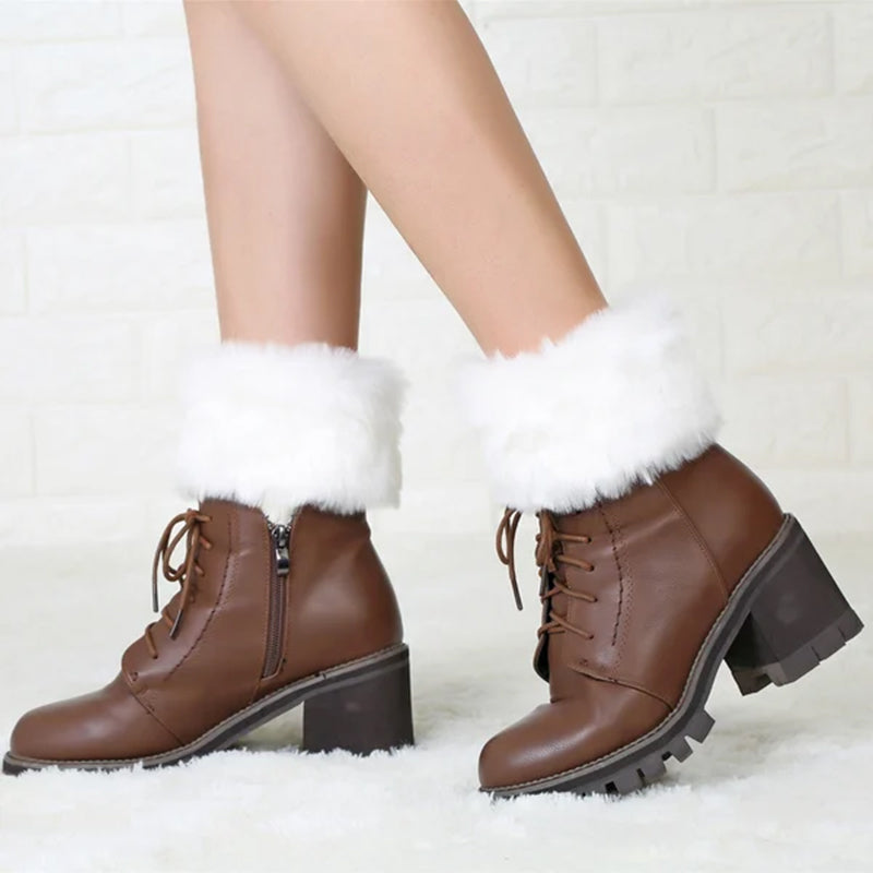 Winter Short Crochet Warm ankle socks
