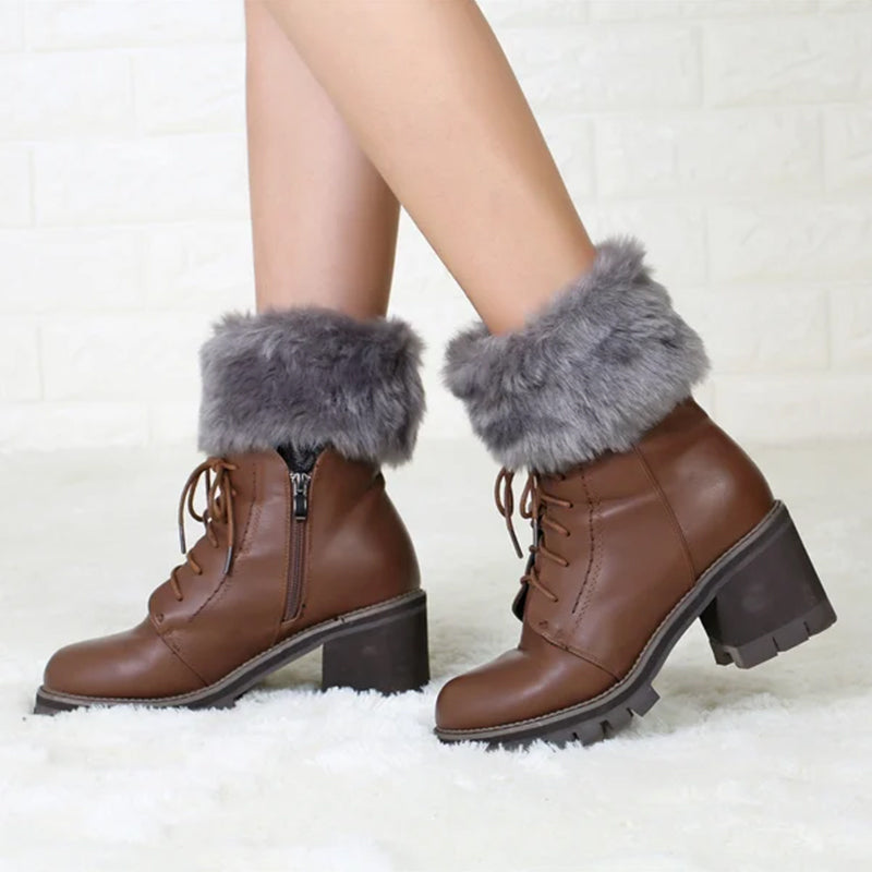Winter Short Crochet Warm ankle socks