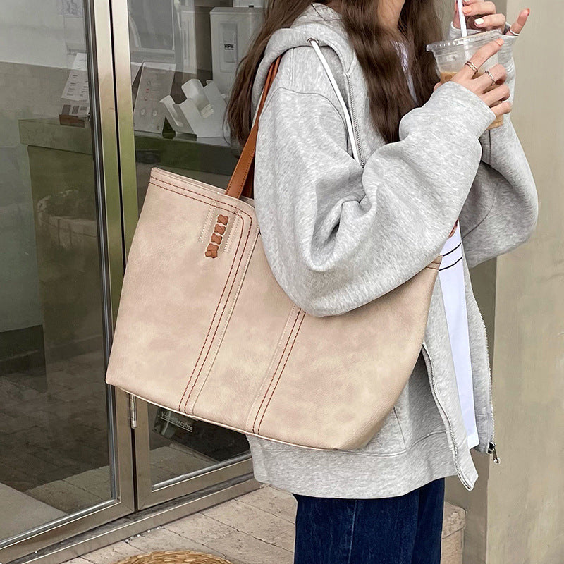 Quality Leather Simple and Versatile Shoulder Bag