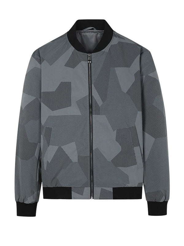 Men's Dark Pattern Casual Jacket
