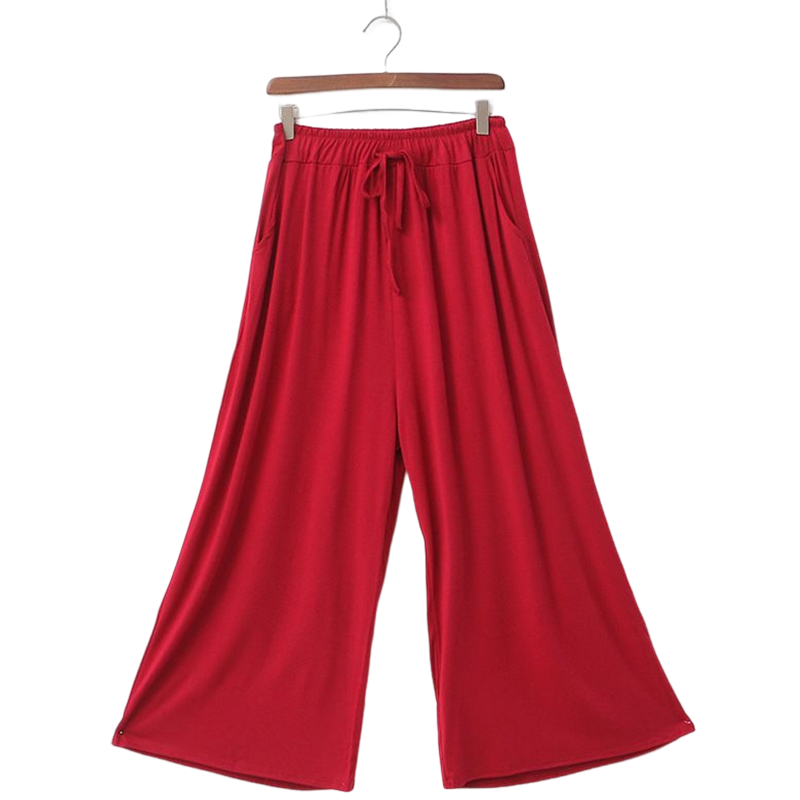 Modal Cotton Wide Leg Pants