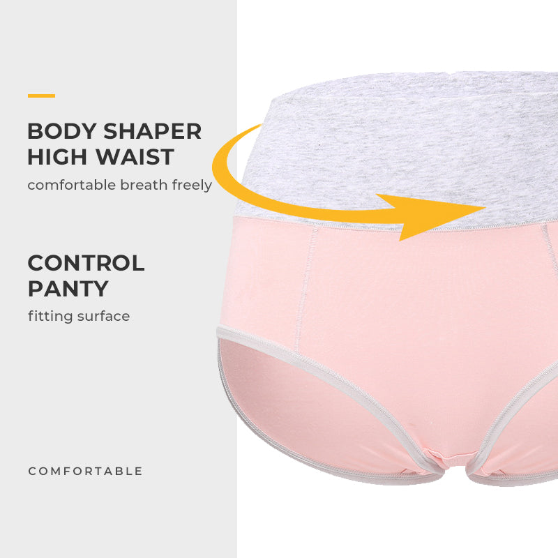 New Plus Size High Waisted Cotton Panties