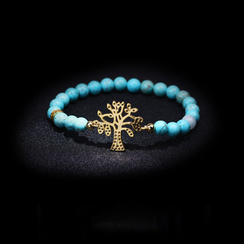 Turquoise Life of Tree Healing Bracelet