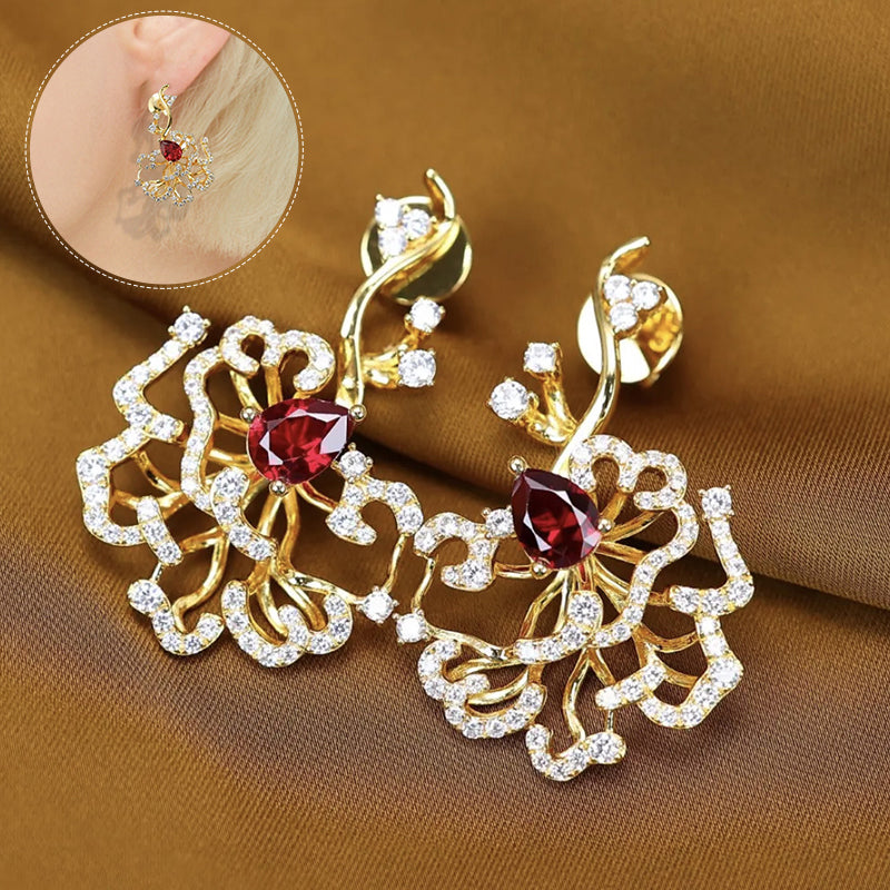 Leaf Pear Earrings